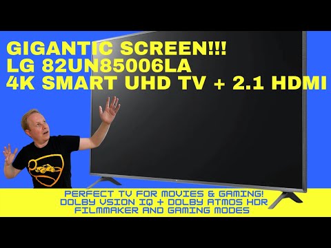 Gigantic LG 82UN85006LA 4K 120Hz Smart UHD TV. Perfect TV for ALL Generations of Gaming! 🎮
