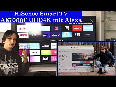 HiSense AE7000F Smart-Tv mit UHD 4K und Alexa Sprachsteuerung kurz vorgestellt